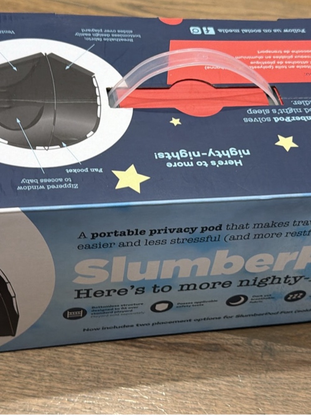 SlumberPod Portable Privacy Pod – Black Travel Sleep Tent for Kids